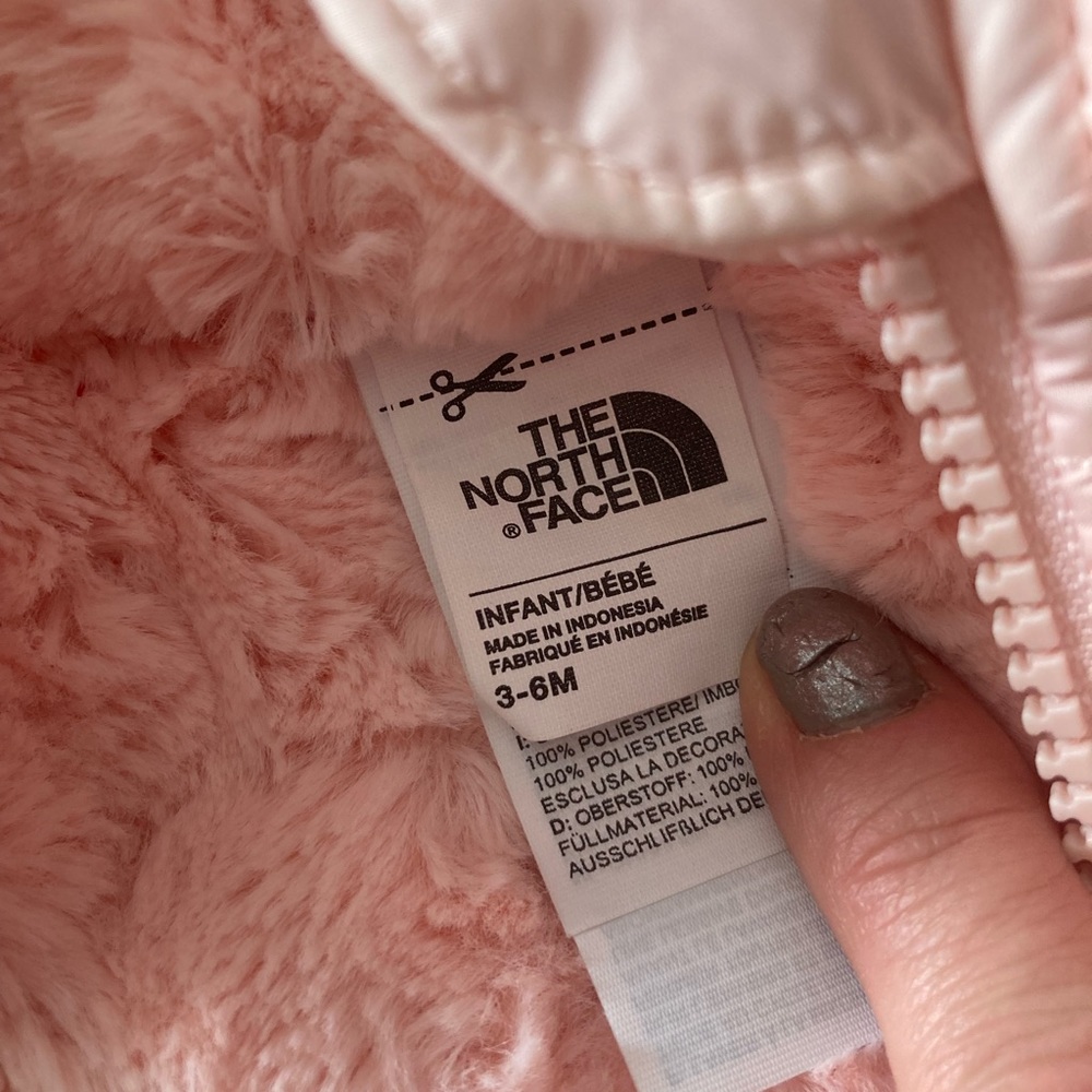 Pink baby north face